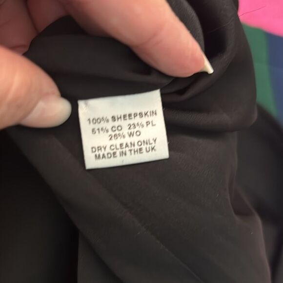 Preen by Thornton Bregazzi Black/blue/Green Teddy coat, S - Picture 12 of 12